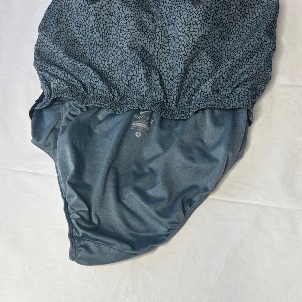 💙 Nike Dri-FIT Athletic Shorts Women’s Small Teal Pattern Drawstring Workout 💙 - Picture 9 of 13